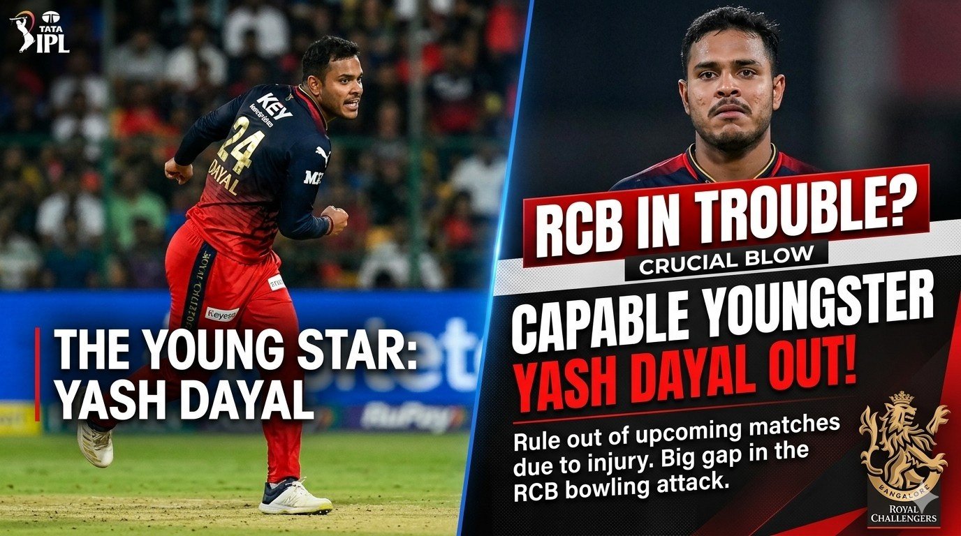 RCB in Problem? Capable Youngster Yash Dayal Out